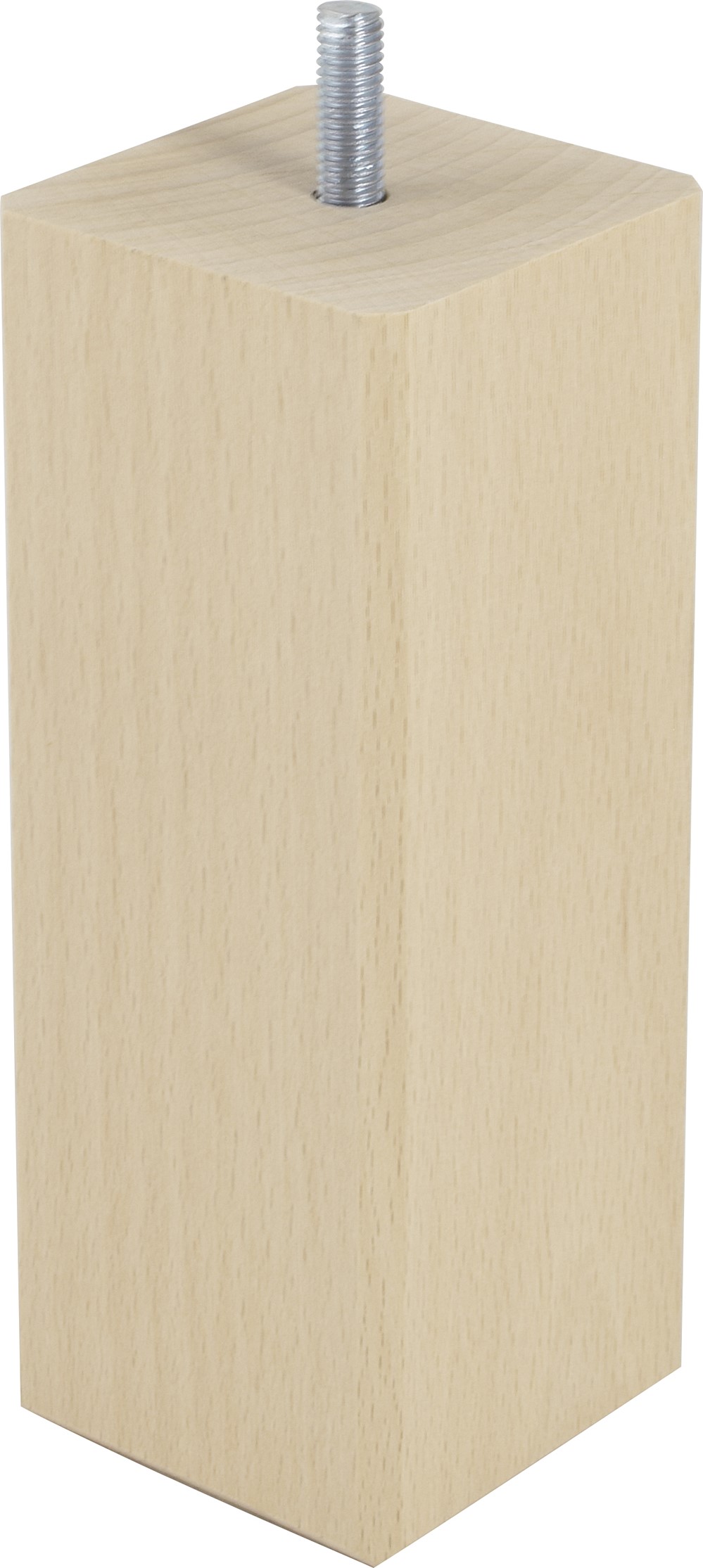 Pied de lit carré bois brut H.150 60x60mm - BAR PLUS