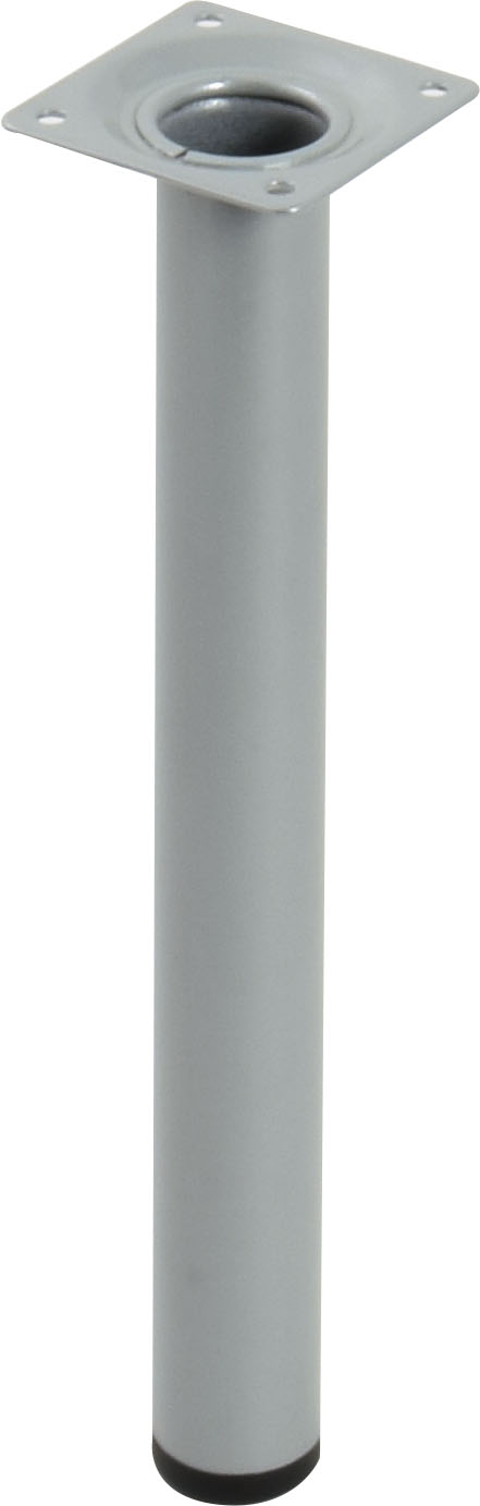 Pied metallique cylindrique sans verin gris H.250 ∅30 - BAR PLUS