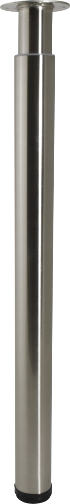 Pied métal cylindrique réglable chrome H.705-1100 ∅60 - BAR PLUS 