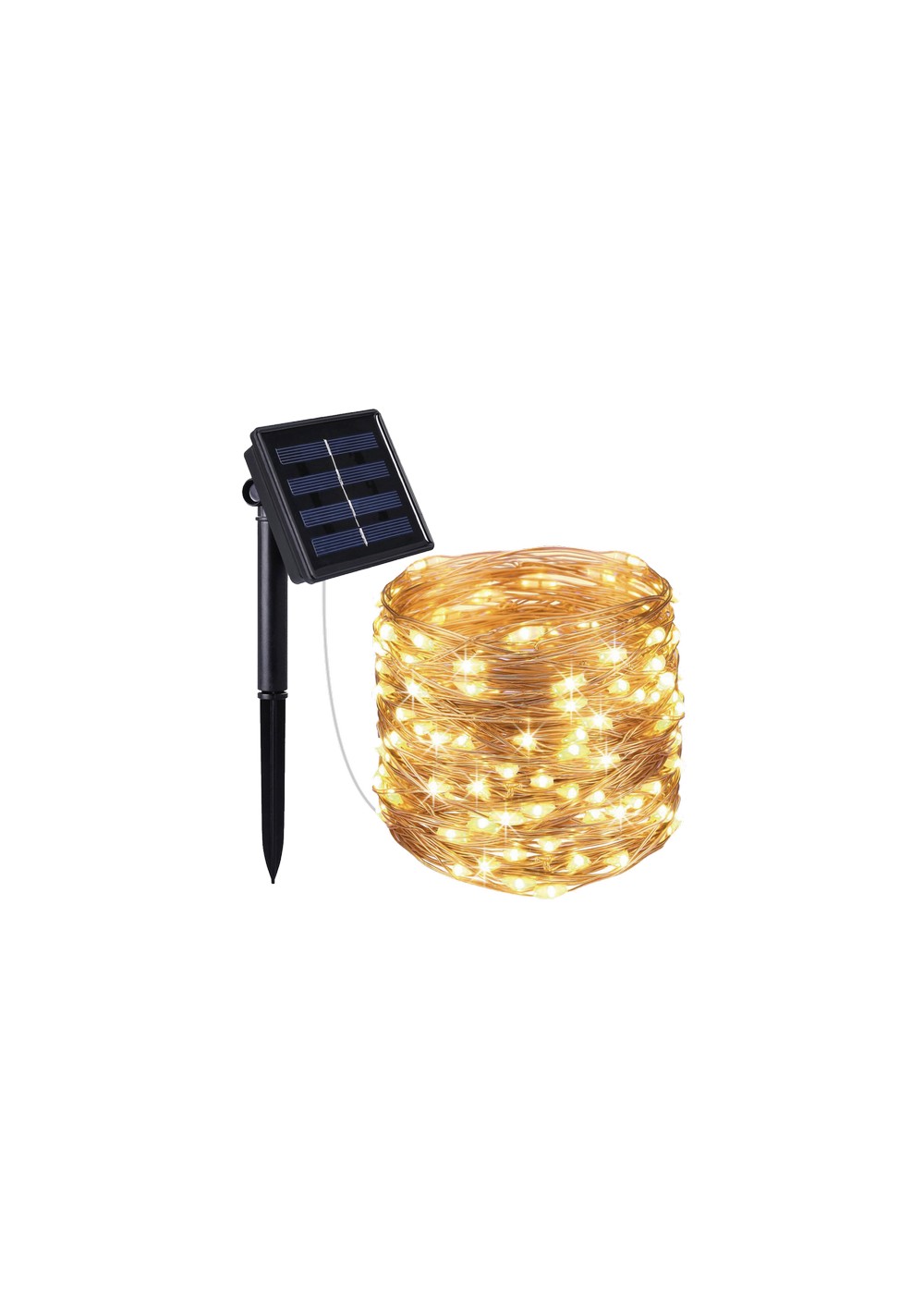 Guirlande lumineuse solaire micro LED blanc chaud SKINNY SOLAR - LUMIJARDIN