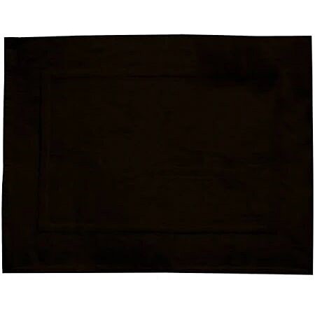 Tapis de bain coton Paradise 50x70cm très absorbant noir - WENKO