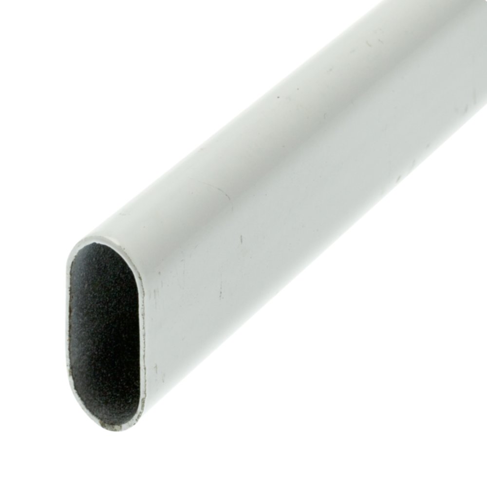 Tube de Penderie 30x15mm L1m Acier Blanc- CIME