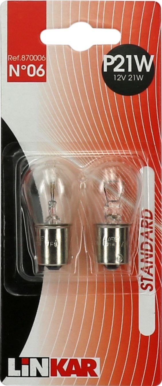2 lampes P21W 12V 21W - LINKAR