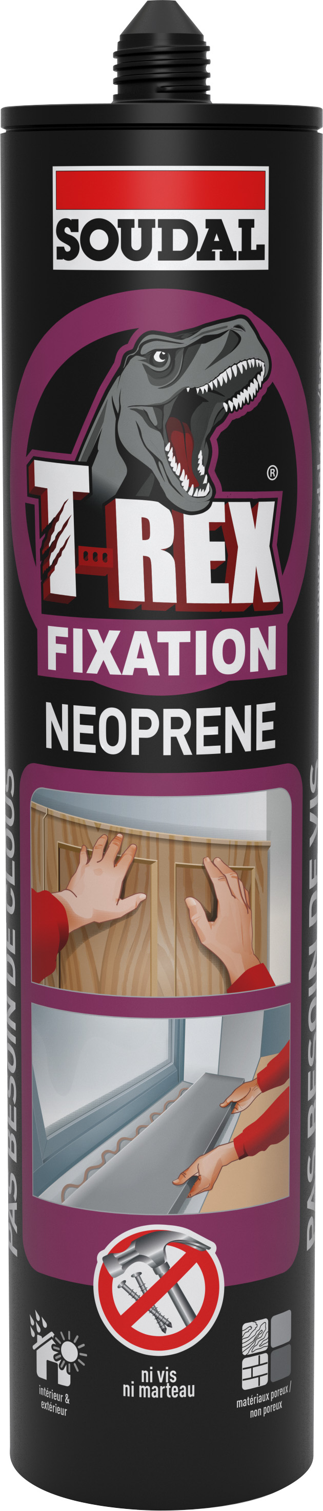Colle fixation néoprène T-REX 390g - SOUDAL 