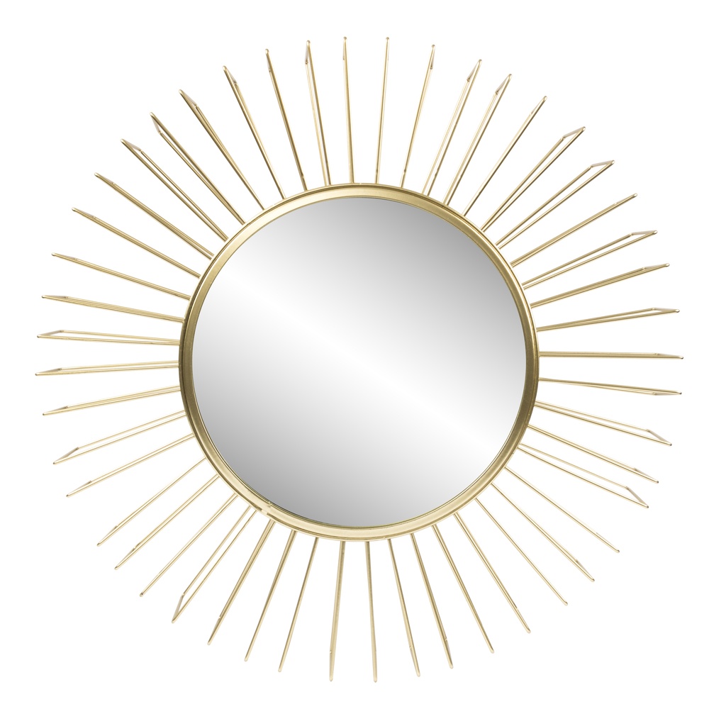 Miroir design doré Ø47cm