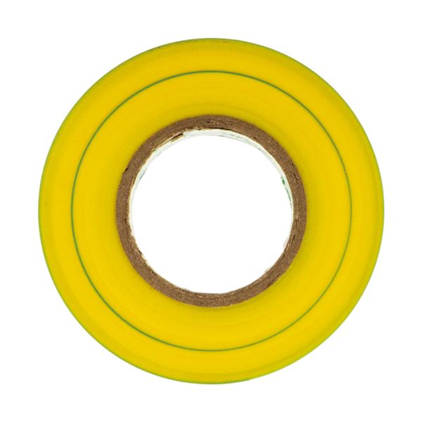 Rouleau adhesif 19mm x 20m vert/jaune - zenitech