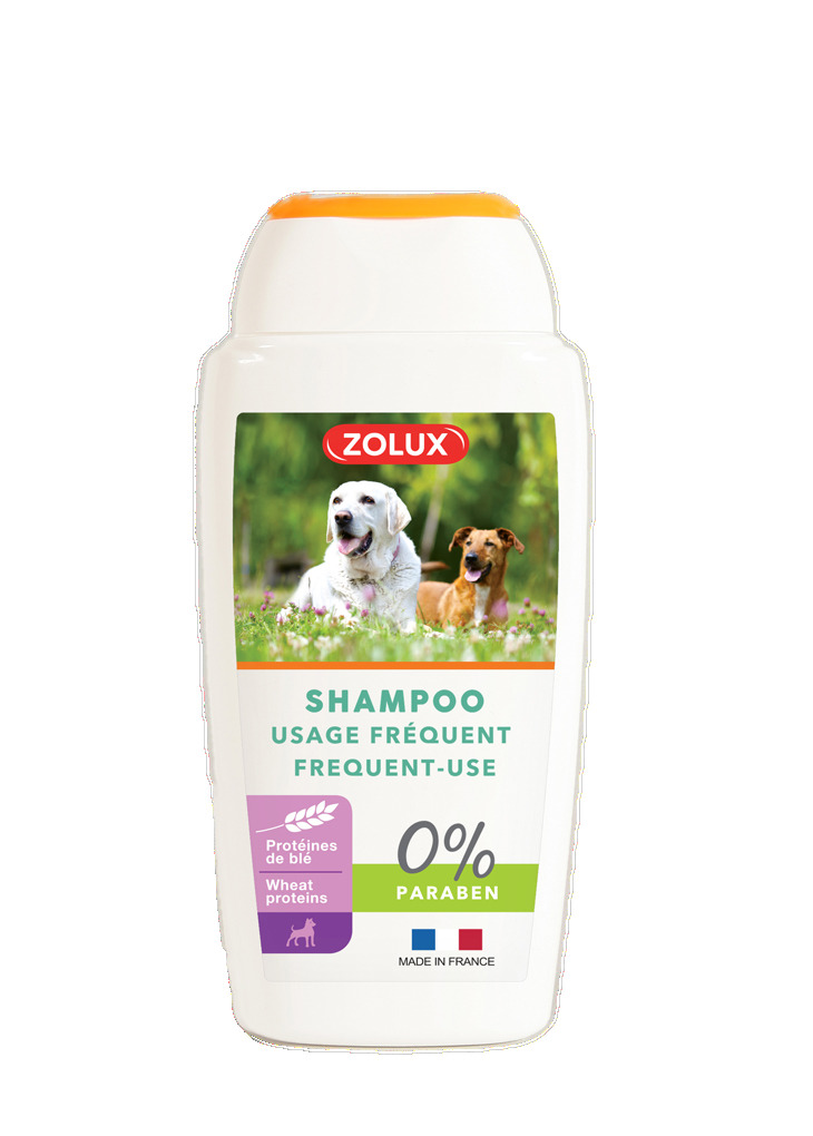 Shampooing pour tous les chiens à usage fréquent sans paraben 250 ml