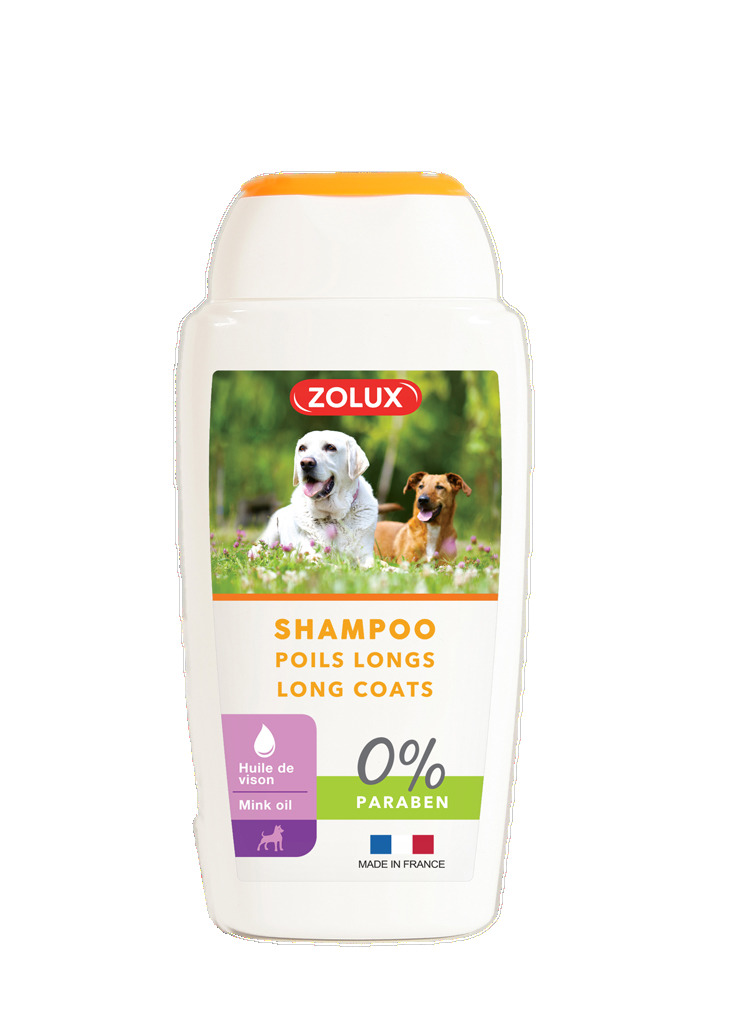Shampooing pour tous les chiens à poils longs sans paraben 250 ml