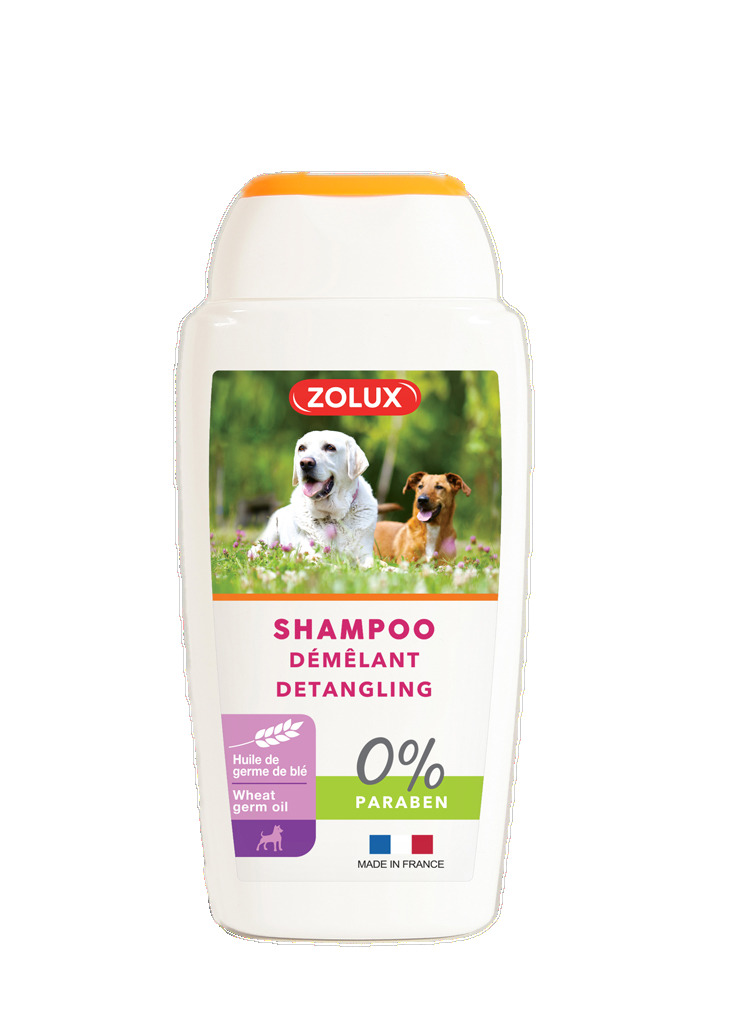 Shampooing démêlant pour tous les chiens à poils longs sans paraben 250 ml