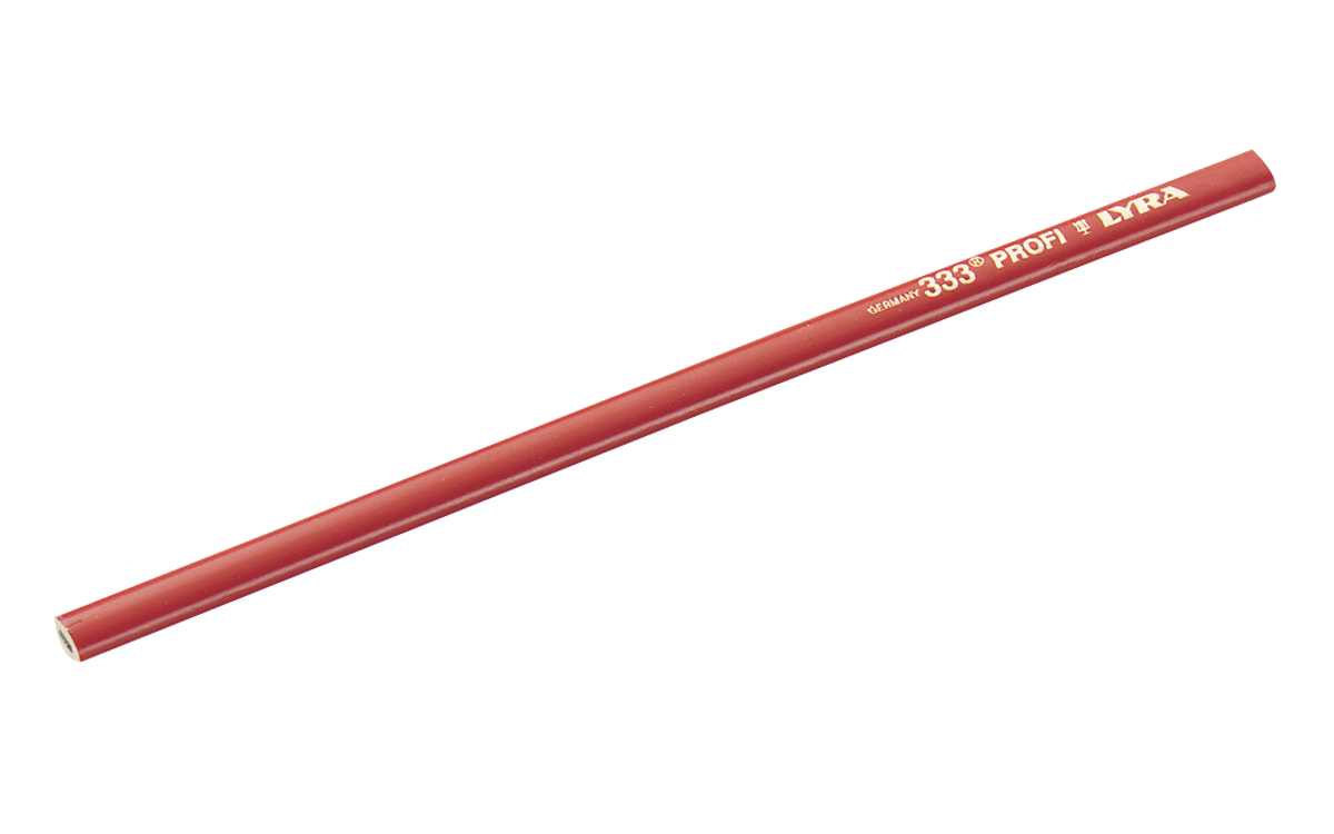 Crayon menuiserie rouge 30 cm