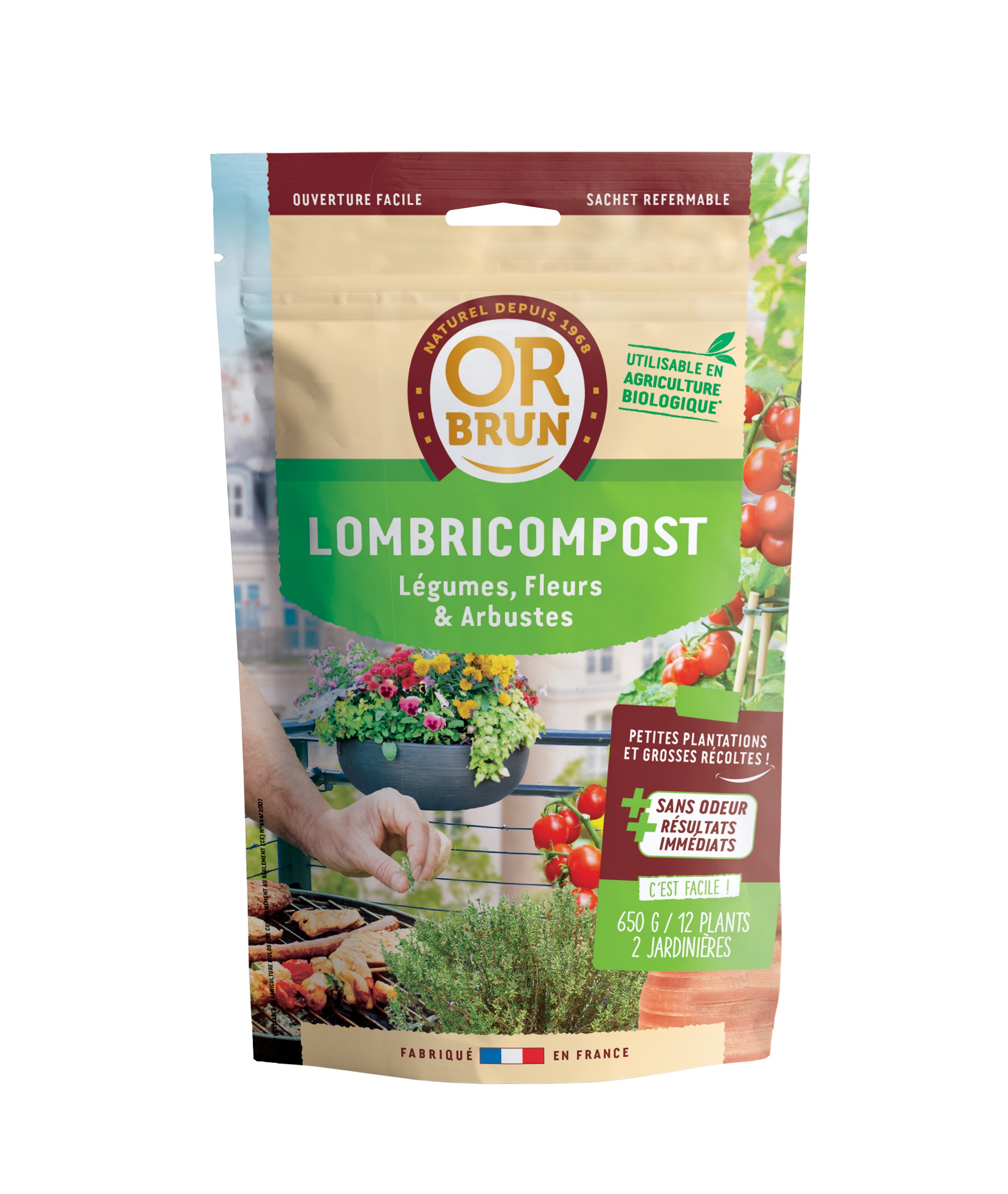 Lombric-compost 650gr - OR BRUN