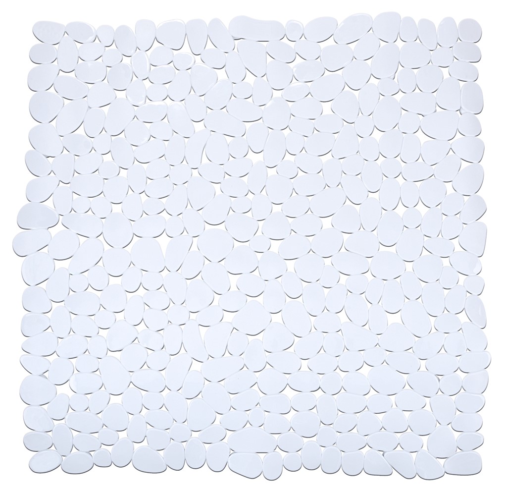 Tapis antidérapant pour douche paradise blanc 54x54 cm