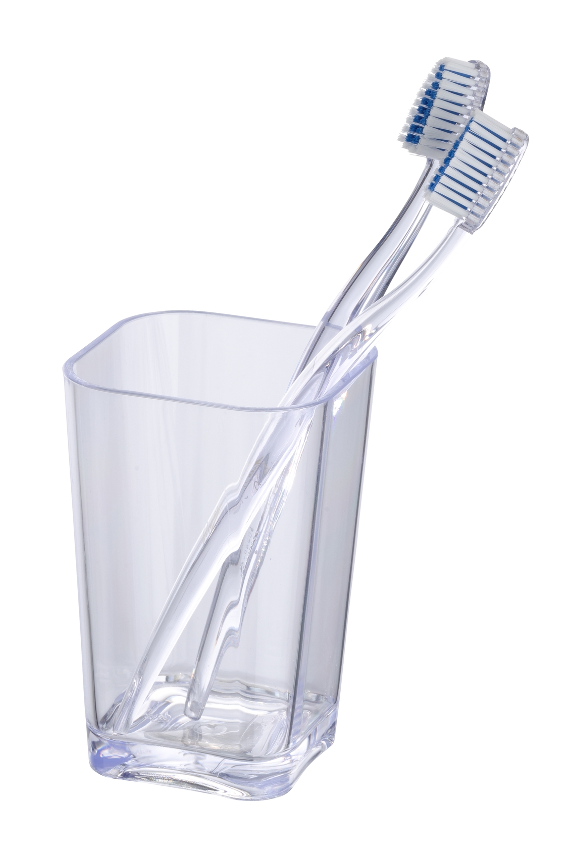 Gobelet brosse à dents Candy plastique transparent - WENKO