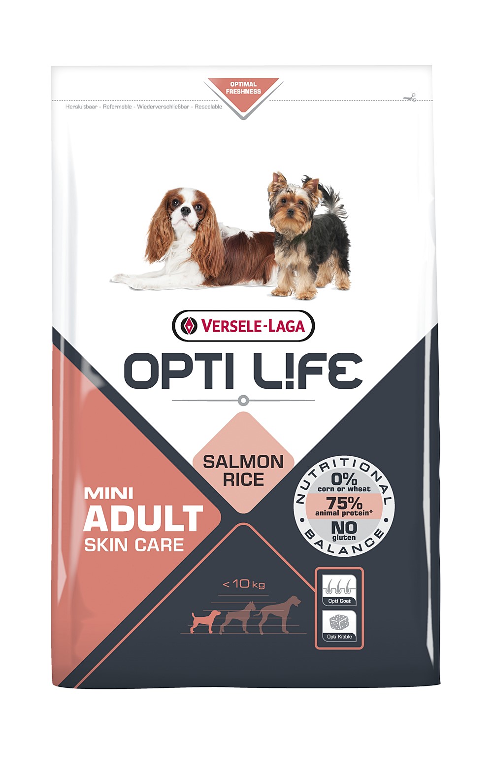 Aliment chien-opti life adult skin care mini 2,5kg