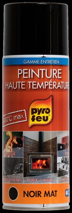 Peinture thermique noire haute température aérosol 400 ml - PYROFEU - le  Club