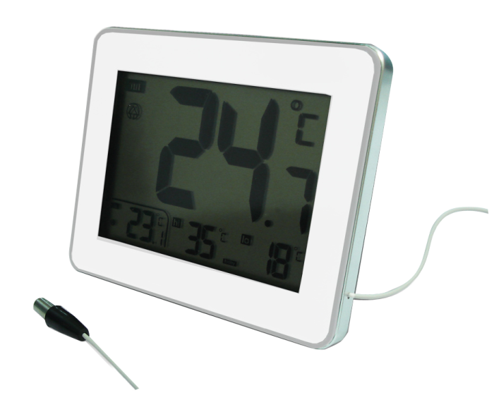 Thermomètre digital intérieur/extérieur Otio blanc