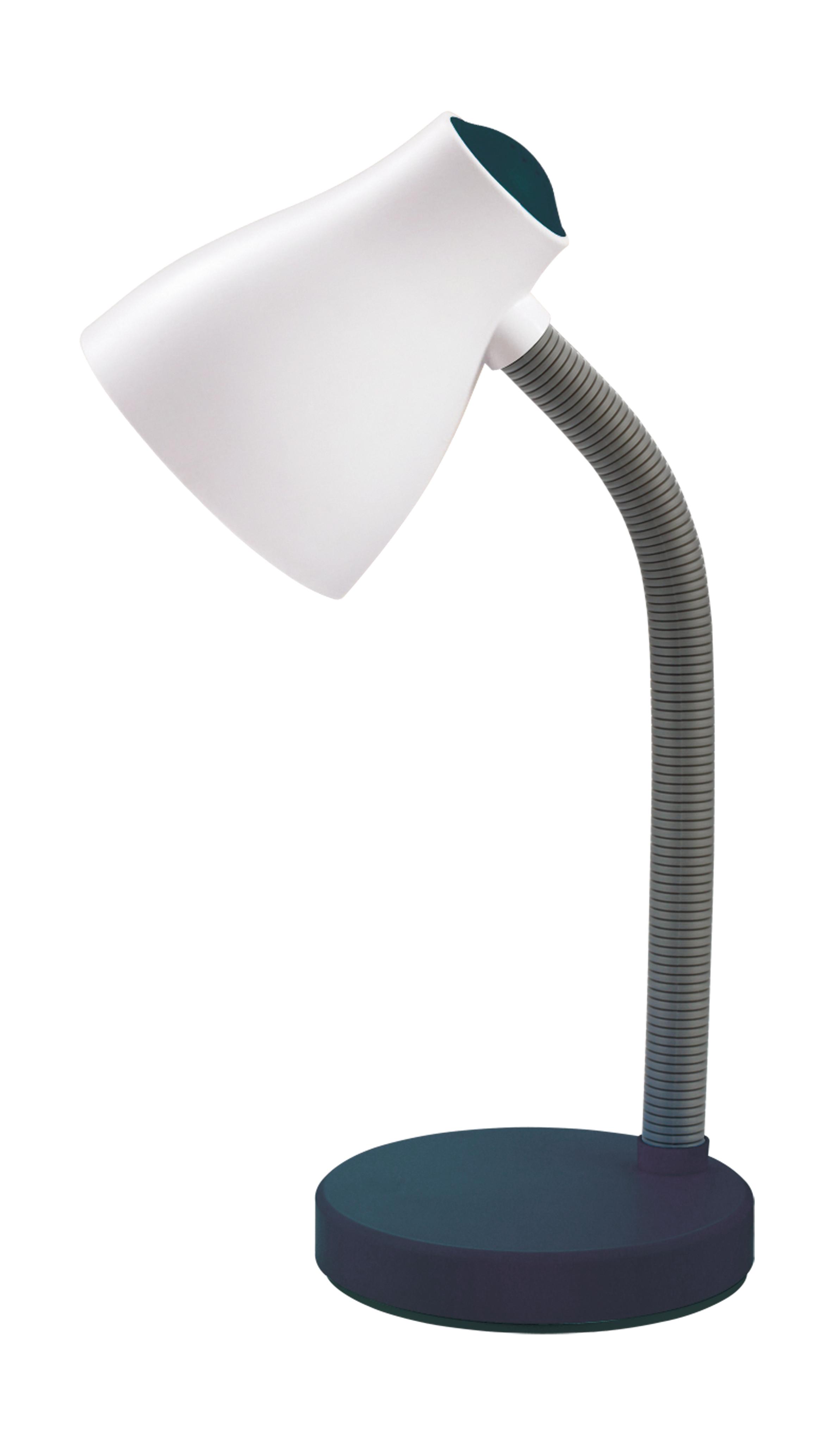 Lampe de bureau 25W bicolore blanc noir - INVENTIV