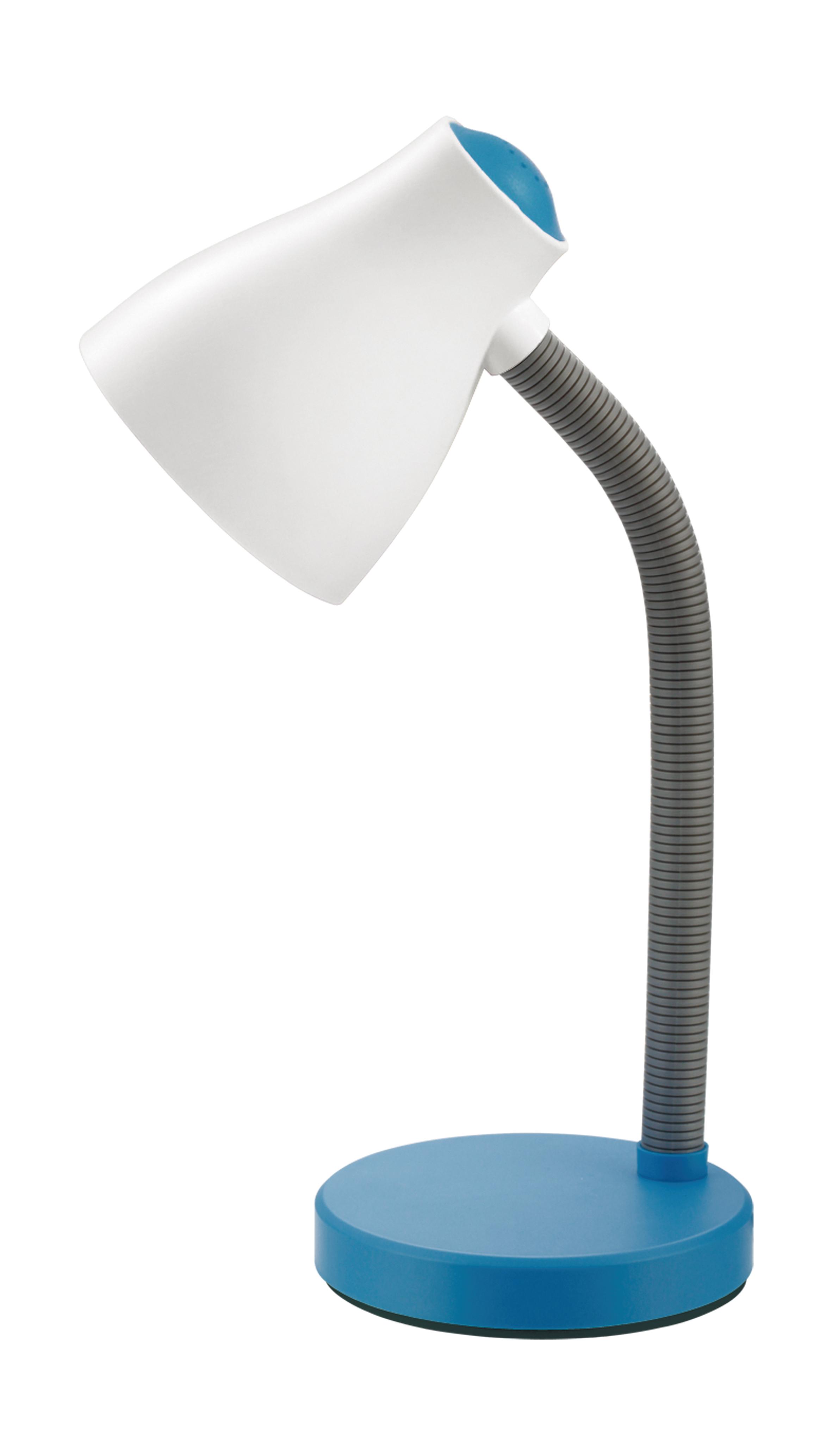 Lampe de bureau 25W bicolore blanc bleu - INVENTIV