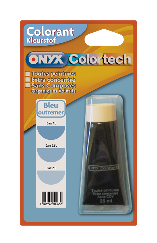 Colorant universel pour peinture Bleu outremer 25ml - ONYX COLORTECH