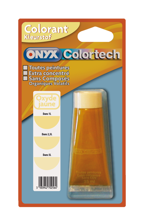 Colorant universel pour peinture Oxyde jaune 25ml - ONYX COLORTECH