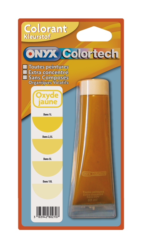 Colorant universel pour peinture Oxyde jaune 60ml - ONYX COLORTECH