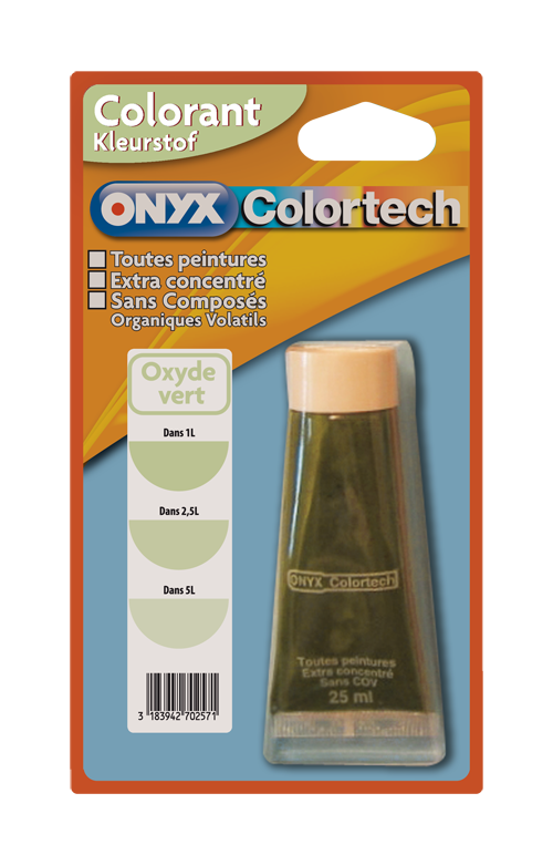 Colorant universel pour peinture Oxyde vert 25ml - ONYX COLORTECH