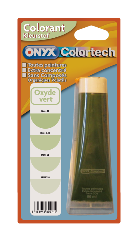 Colorant universel pour peinture Oxyde vert 60ml - ONYX COLORTECH
