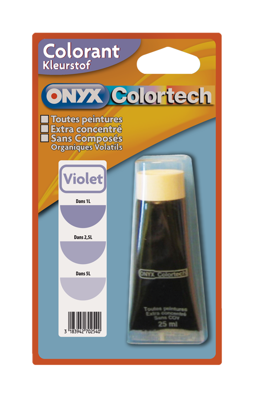 Colorant universel pour peinture Violet 25ml - ONYX COLORTECH
