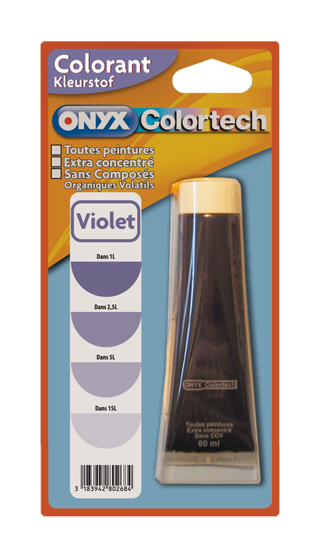 Colorant universel pour peinture Violet 60ml - ONYX COLORTECH
