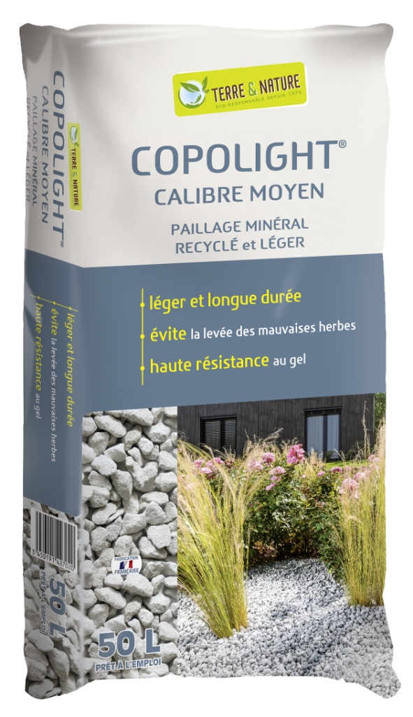 Paillage minéral copolight 50l - TERRE & NATURE