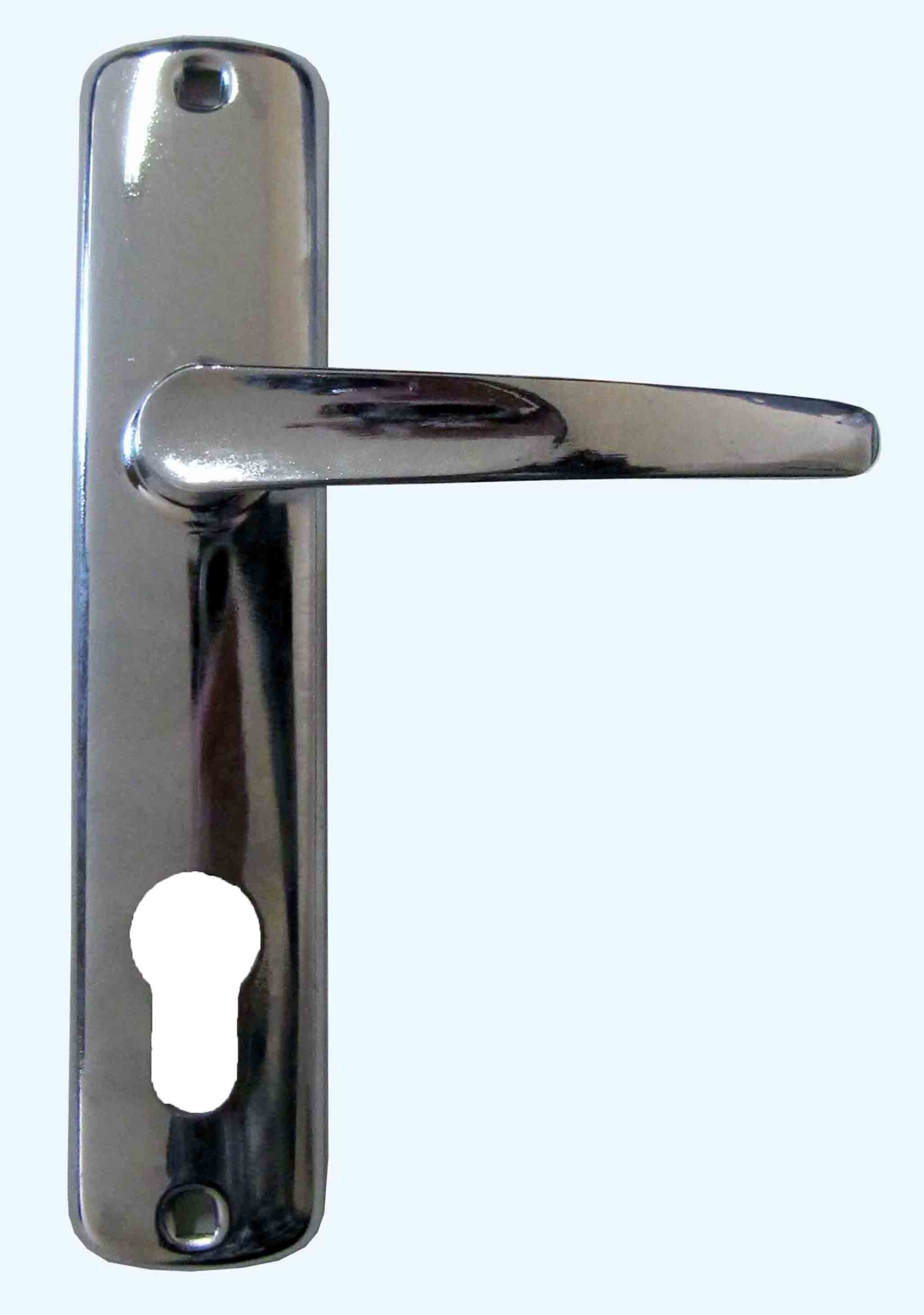 Poignée de porte à cylindre petit chromé entraxe 165mm - 1ER