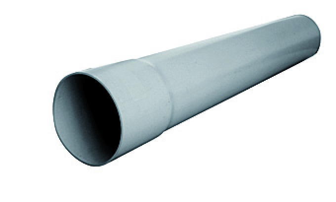 tube de descente pvc 50 gris - 2 m - INTERPLAST