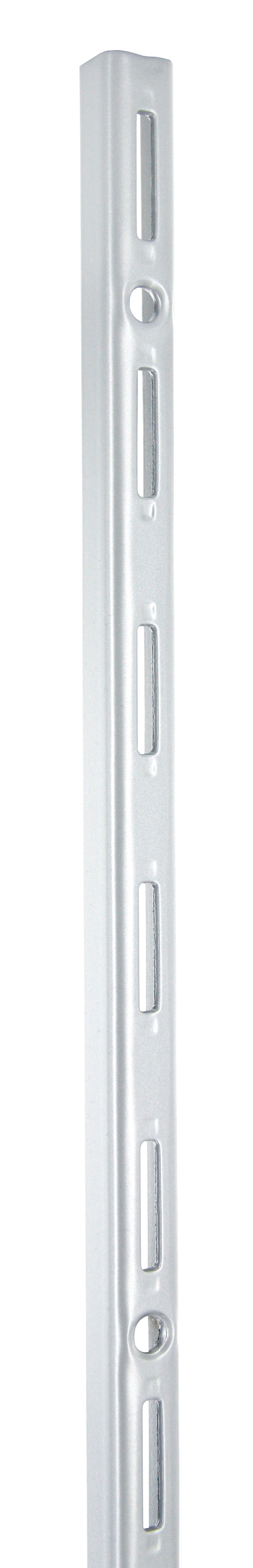 Crémaillère simple H1000mm entraxe 50mm acier époxy blanc